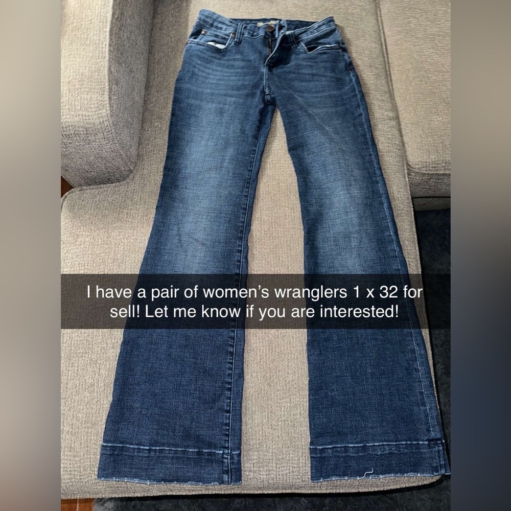 NEVER WORN women’s wrangler retro mae mild rise wide leg trouser